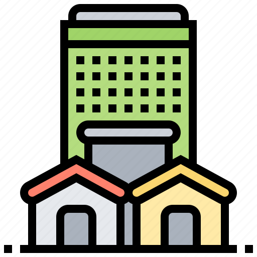 Accommodation, estate, housing, real, residential icon - Download on Iconfinder