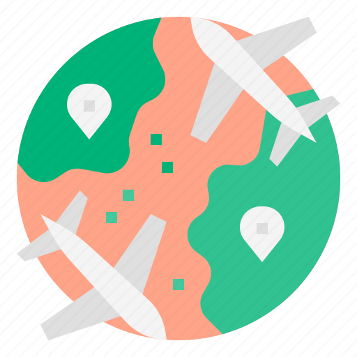 Vacation, airline, airplane, tourism, trip, country by country, travel bubble icon - Download on Iconfinder