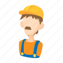 builder, cartoon, man, person, tool, work, worker