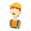 builder, cartoon, man, person, tool, work, worker 