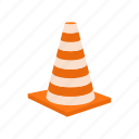 attention, cartoon, cone, construction, danger, safety, stop