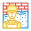 plasterer, worker, repair, maintenance, service, shower 