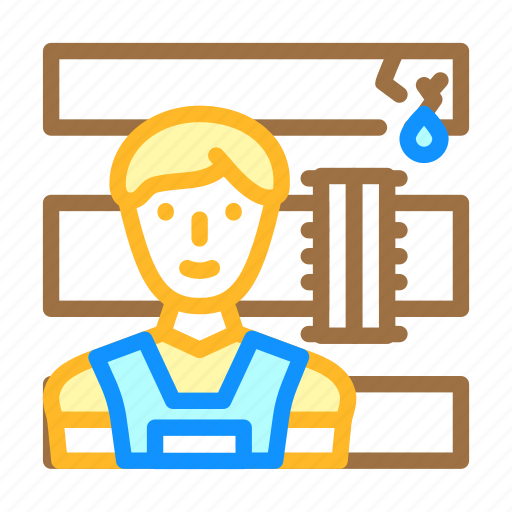 Plumber, repairman, repair, maintenance, service, shower icon - Download on Iconfinder