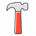 hammer, metal, tool, workshop