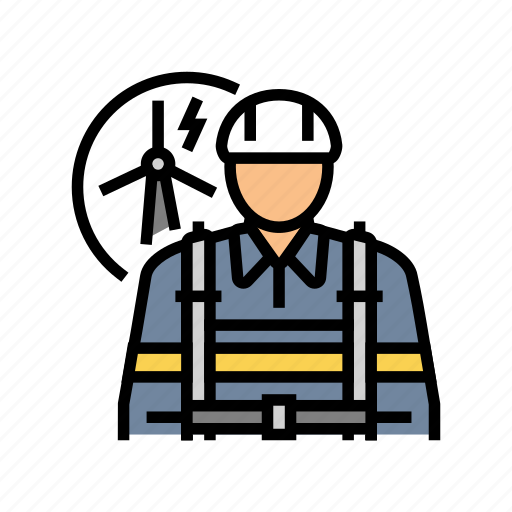 Wind, turbine, technician, repair, worker, engineer icon - Download on Iconfinder