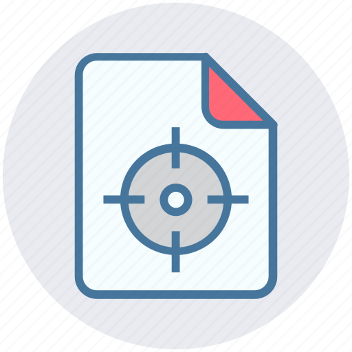 Aim, analytics, document, file, page, statistics, target icon - Download on Iconfinder