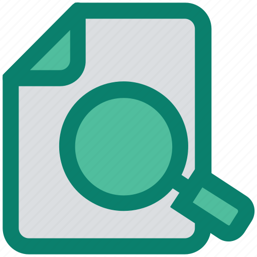 Analytics, document, file, magnifier, page, searching, statistics icon - Download on Iconfinder
