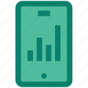 analytics, chart, graph, mobile, report, sales, statistics 