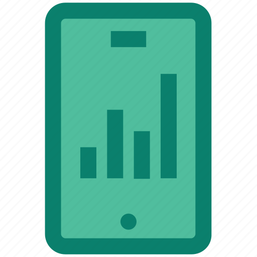 Analytics, chart, graph, mobile, report, sales, statistics icon - Download on Iconfinder