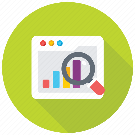 Data analysis, data analyzing, graph magnifying, search stats, statistical analysis icon - Download on Iconfinder