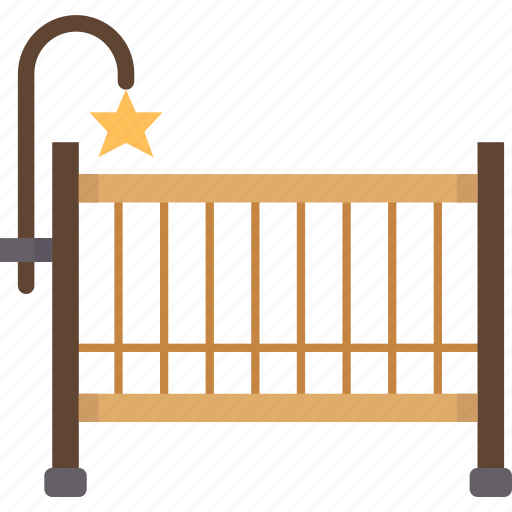 Crib, baby, bedroom, furniture, childhood icon - Download on Iconfinder
