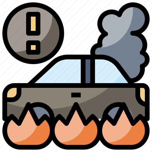 Accident, burning, car, fire, firefighting, insurance, security icon - Download on Iconfinder