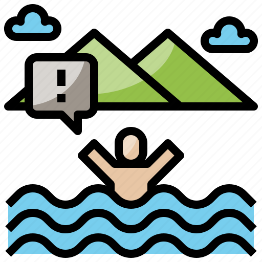 Drown, emergency, gestures, sea, security icon - Download on Iconfinder