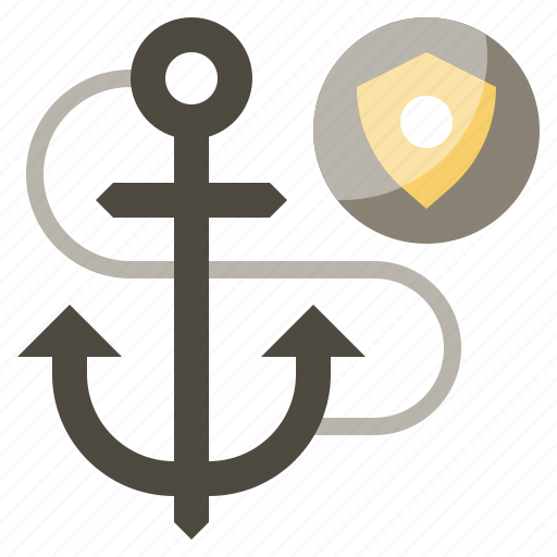Anchor, coast, guard, protection, safety, security, shield icon - Download on Iconfinder