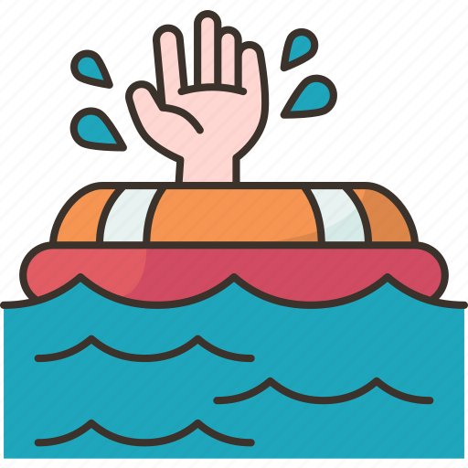 Water, rescue, drown, life, danger icon - Download on Iconfinder