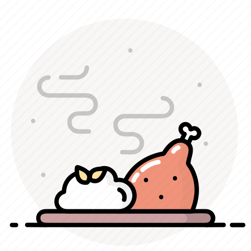 Chicken, dish, food, leg, restaurant icon - Download on Iconfinder
