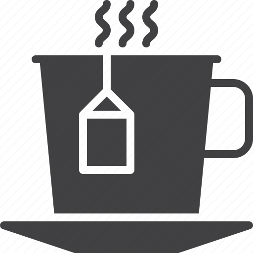 Bag, cup, saucer, tea icon - Download on Iconfinder