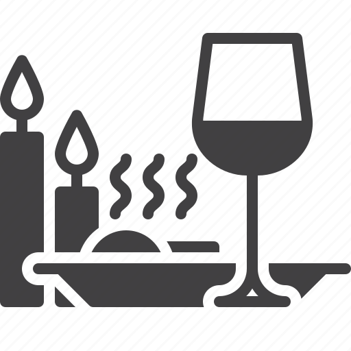 Candles, dinner, romantic, wine icon - Download on Iconfinder