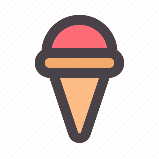 Ice, cream, cone, food, cold icon - Download on Iconfinder