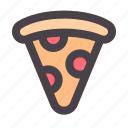 pizza, slice, food, fast, piece