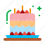 birthday, cake, dessert, sweets 