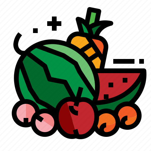 Apple, fruit, melon, pineapple icon - Download on Iconfinder
