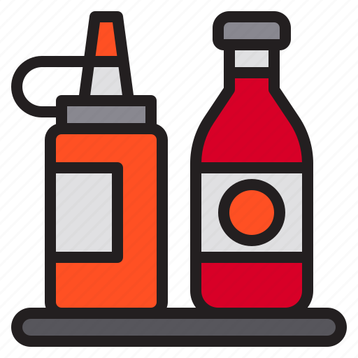 Bottle, ketchup, restaurant, sauce, tomato icon - Download on Iconfinder