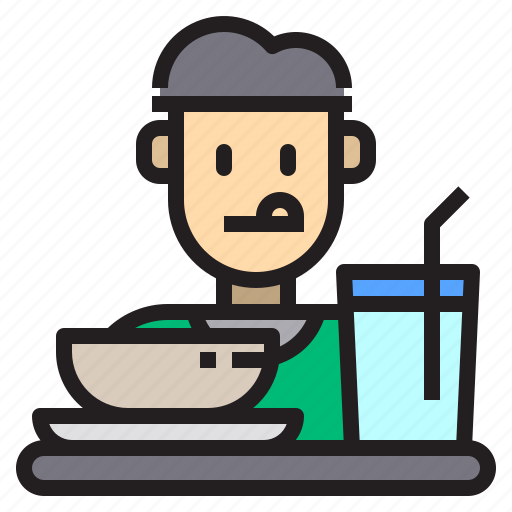 Eat, food, man, people, restaurant icon - Download on Iconfinder