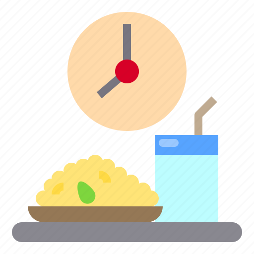 Beverage, clock, drink, rice, time icon - Download on Iconfinder