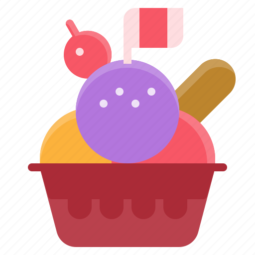 Dessert, element, icecream, restaurant, scoops icon - Download on Iconfinder