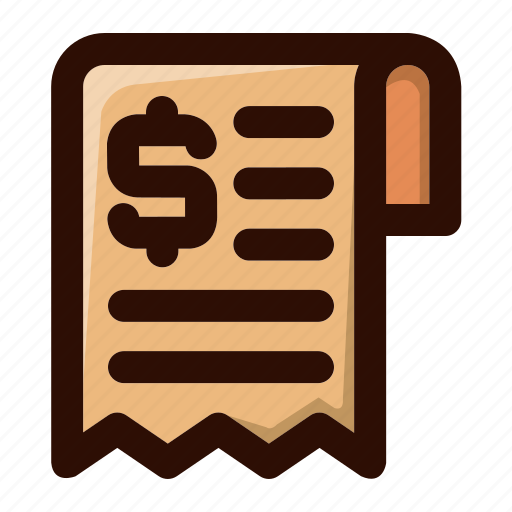 Bill, bills, invoice, receipt, restaurant icon - Download on Iconfinder