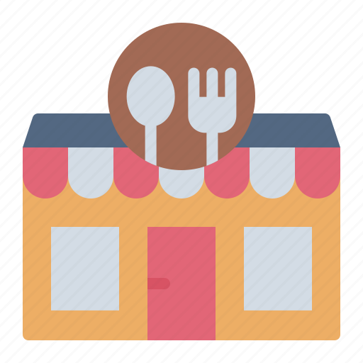 Restaurant, building, architecture, store, cafe, bistro, food icon - Download on Iconfinder