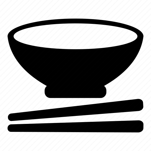 Bowl, chopsticks, eating, kitchen utensils, kitchenware, restaurant icon - Download on Iconfinder