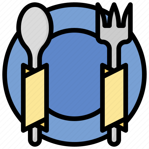 Plate, food, and, restaurant, tissue, dish, dinner icon - Download on Iconfinder