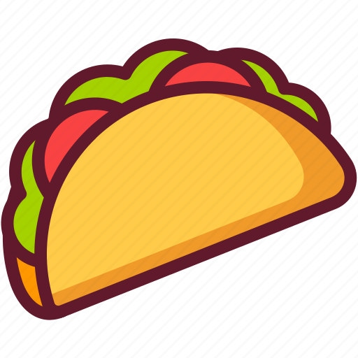 Cartoon, cuisine, fast food, food, mexican, taco icon - Download on  Iconfinder
