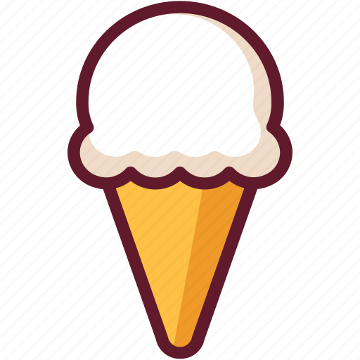 Cartoon, cone, dessert, food, ice cream, icecream icon - Download on  Iconfinder