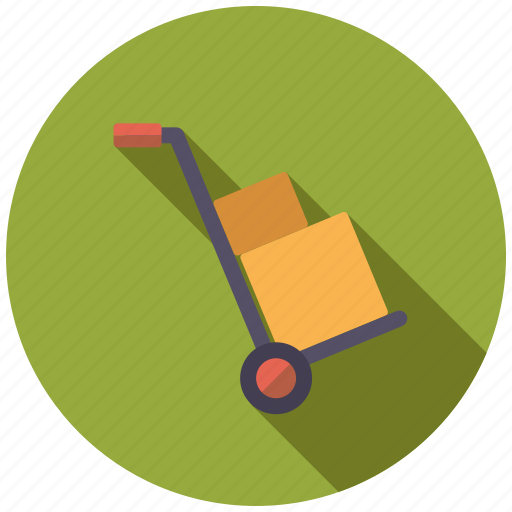 Delivery, dolly, hand truck, retail, sack barrow, transport, shipping icon - Download on Iconfinder