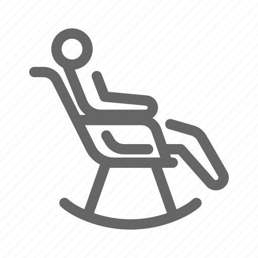 Retire, ageing, chair, man, rocking chair, senior, swing icon - Download on Iconfinder