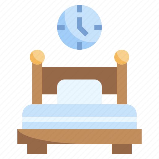 Bed, bedroom, clock, bedtime, time, to, sleep icon - Download on Iconfinder