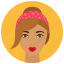 avatar, retro, style, user, woman 