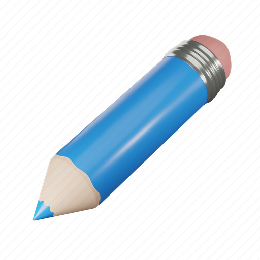 Draw, pen, crayon, paint, pencil, art, write 3D illustration - Download on Iconfinder