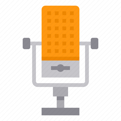 Communications, microphone, sound, technology, vintage icon - Download on Iconfinder