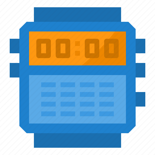 Clock, digital, retro, time, watch icon - Download on Iconfinder