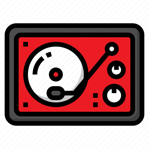 Disc, dj, hiphop, music, turntable icon - Download on Iconfinder