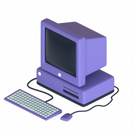 Desktop computer, pc, computer system, desktop, display, screen, monitor 3D illustration - Download on Iconfinder