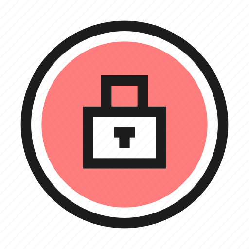 Lock closed, square, retro, corner, sharp icon - Download on Iconfinder