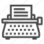office, typewriter, typing 