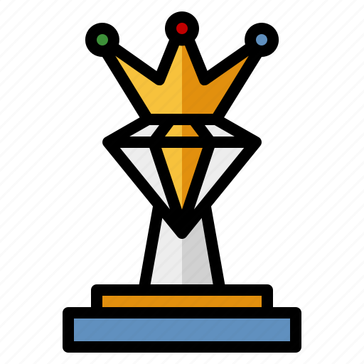 Trophy, diamond, crown, king, monarch icon - Download on Iconfinder