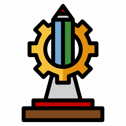 Trophy, industrial, engineering, award, cogwheel icon - Download on Iconfinder