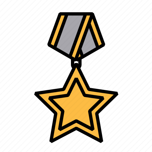 Reward, medal, badge, star, award, ribbon, prize icon - Download on Iconfinder